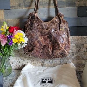 Vintage Frye company Distressed Hobo bag